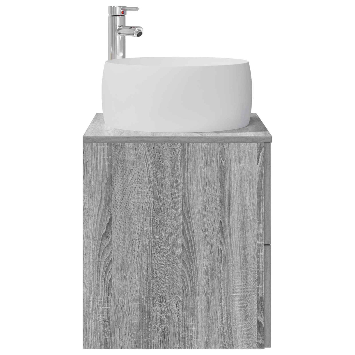 Wall-Mounted Sink Vanity Grey Sonoma 49.5 x 44.5 x 66 cm
