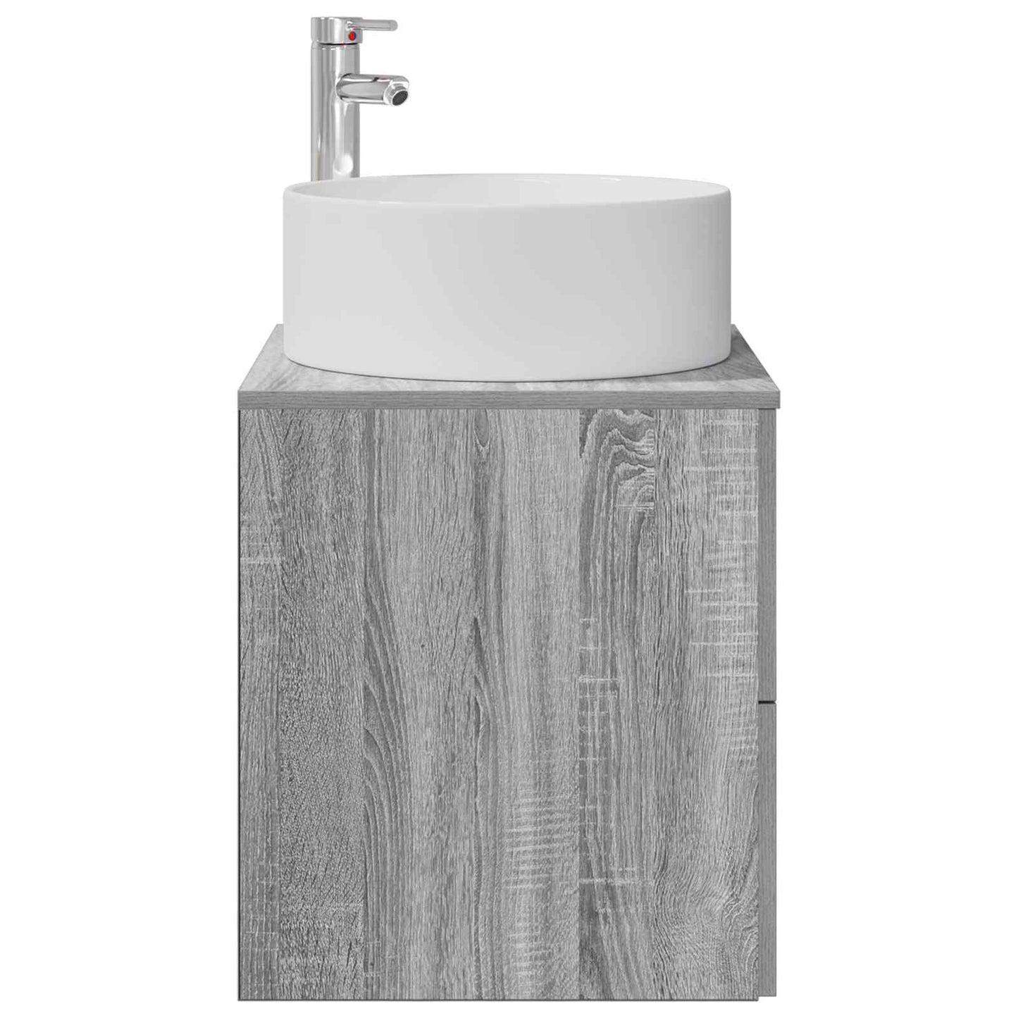 Wall-Mounted Sink Vanity Grey Sonoma 49.5 x 44.5 x 65.5 cm