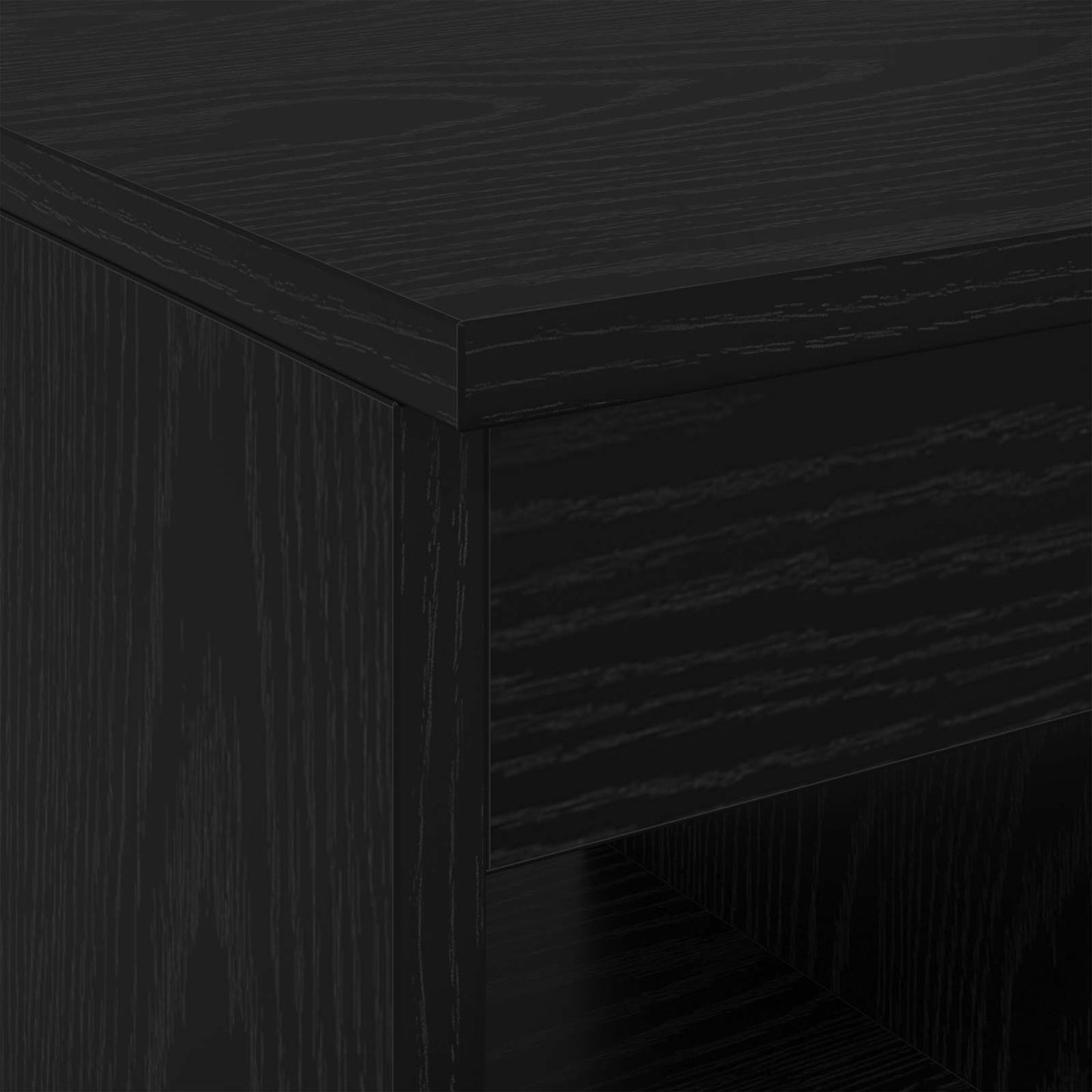 Bathroom Cabinet In-between Black Oak 30 x 35 x 50 cm