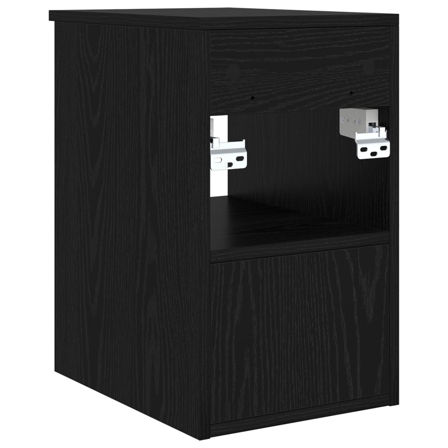 Bathroom Cabinet In-between Black Oak 30 x 44.5 x 50 cm
