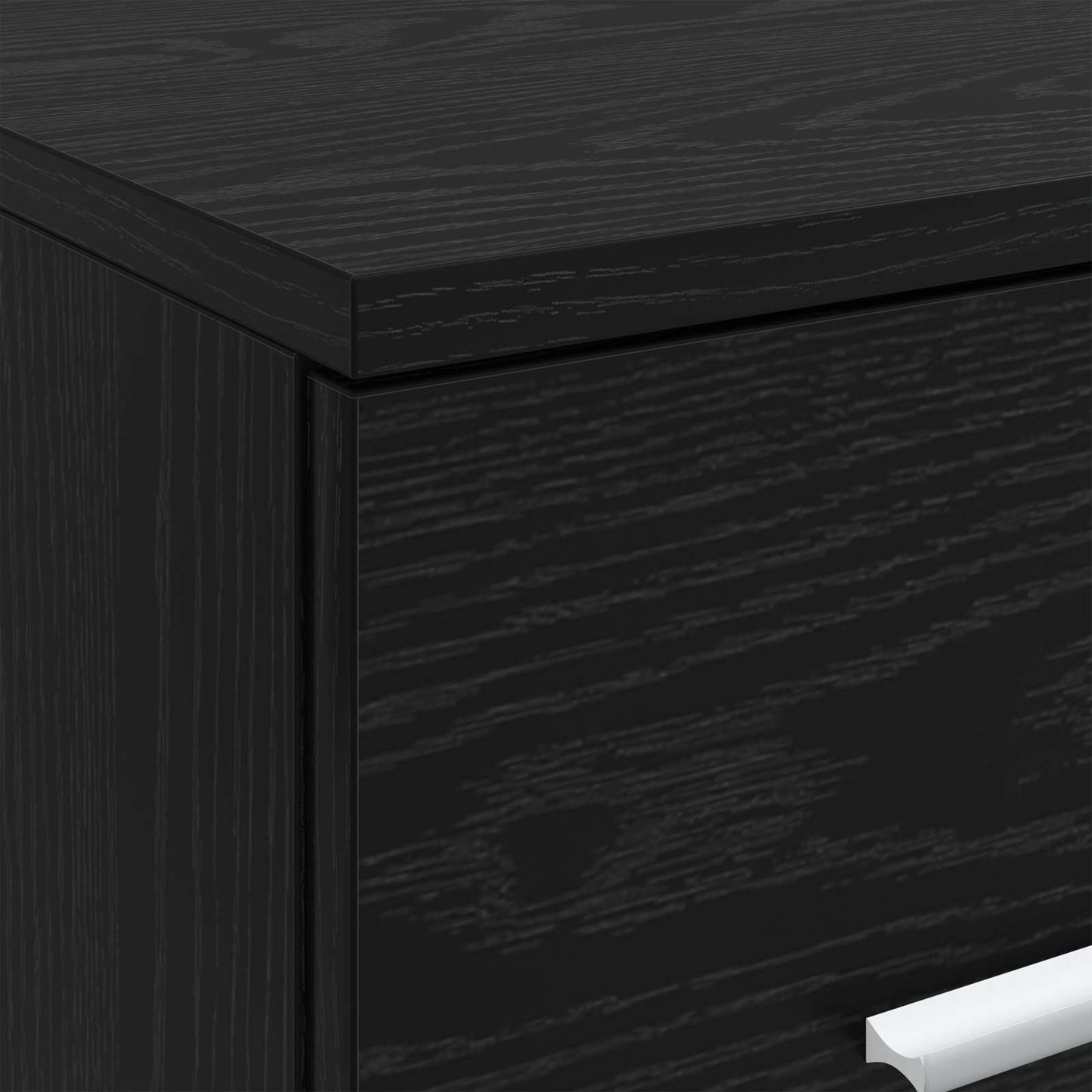 Bathroom Cabinet In-between Black Oak 30 x 44.5 x 50 cm