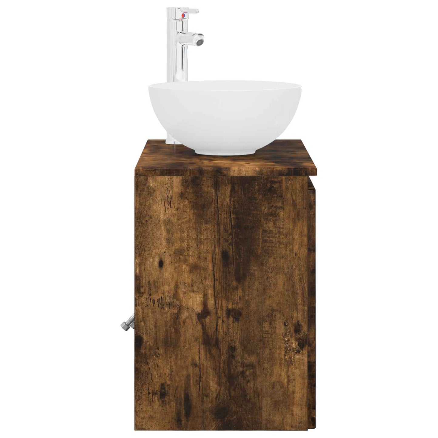 Wall-Mounted Sink Vanity Smoked Oak 49.5 x 41 x 64.5 cm