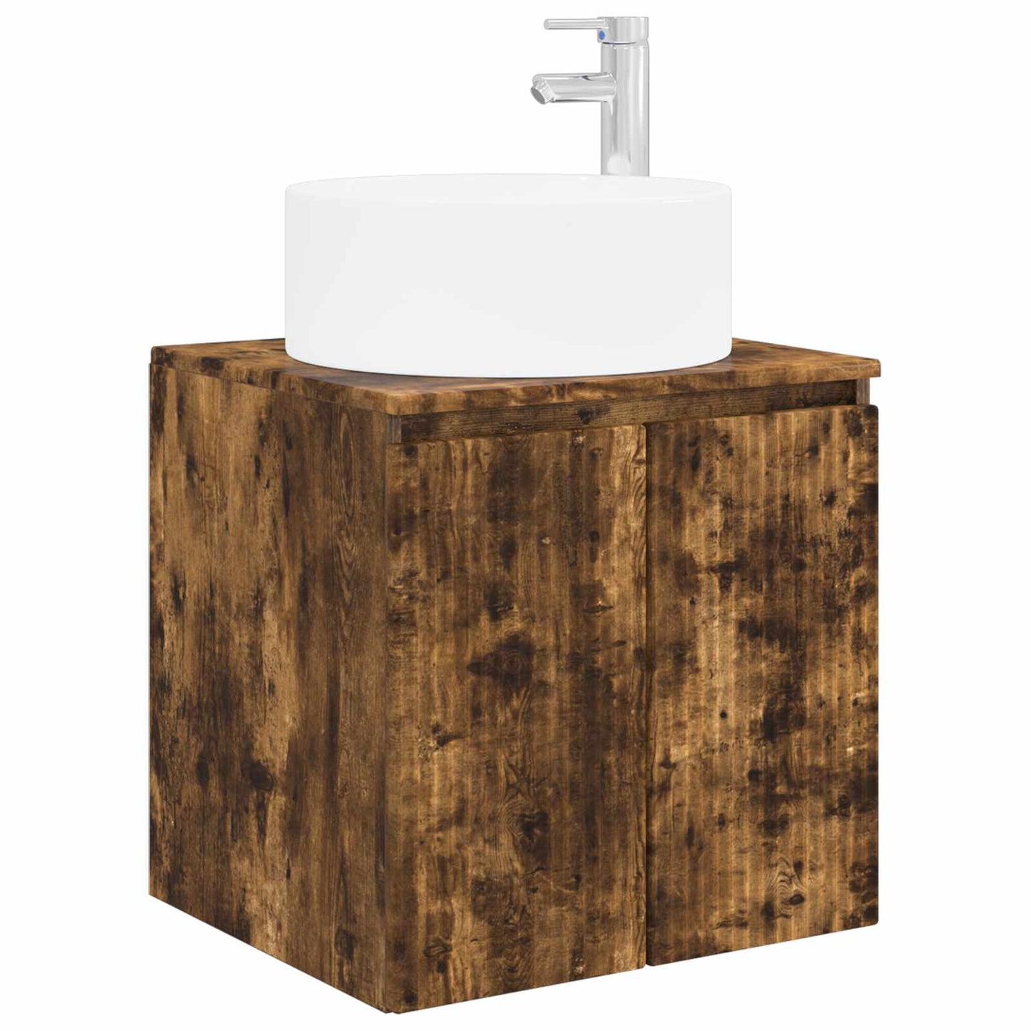 Wall-mounted Sink Vanity Smoked Oak 49.5 x 44.5 x 65.5 cm