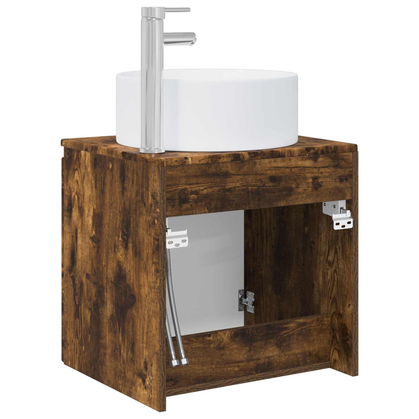 Wall-mounted Sink Vanity Smoked Oak 49.5 x 44.5 x 65.5 cm