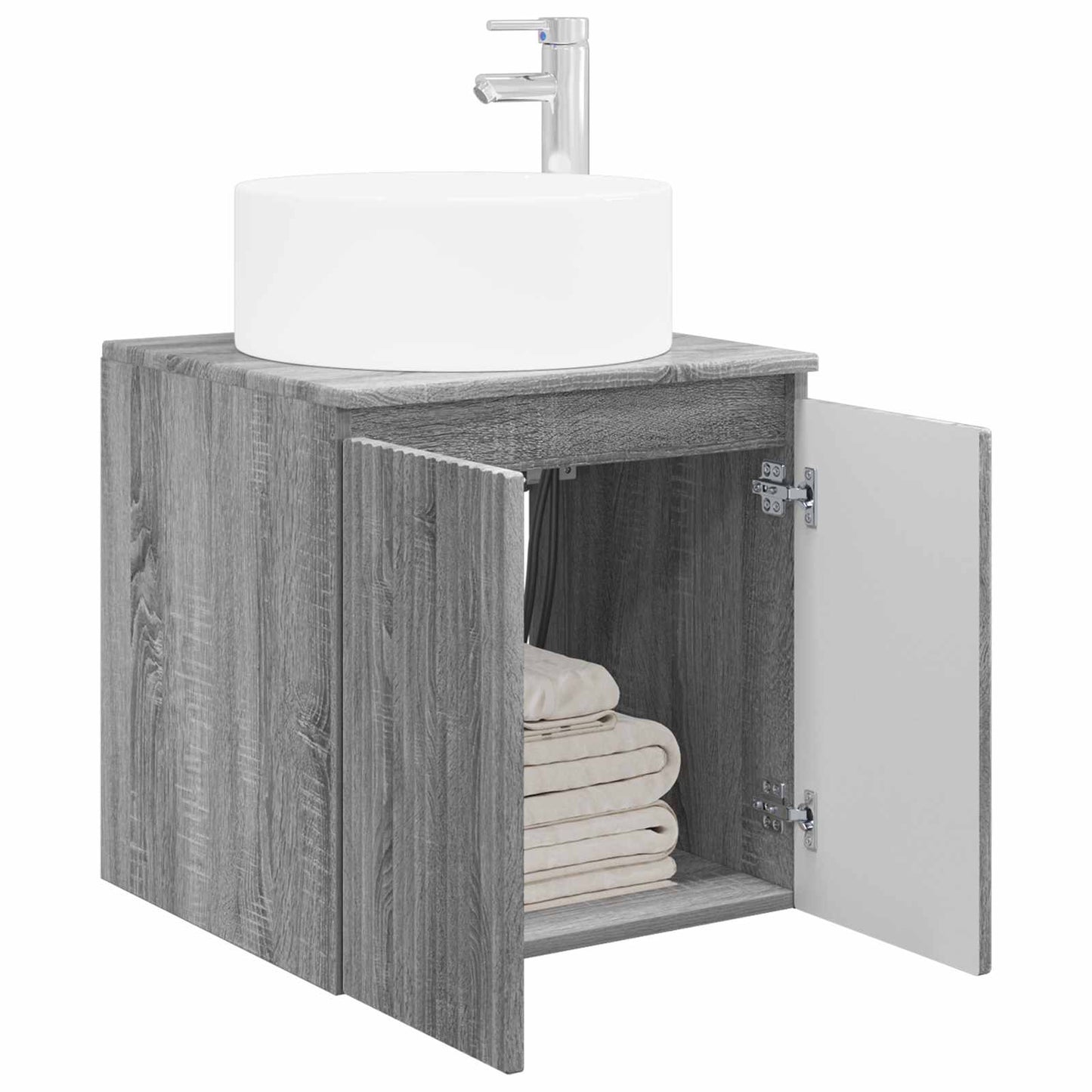 Wall-mounted Sink Vanity Grey Sonoma 49.5 x 44.5 x 65.5 cm