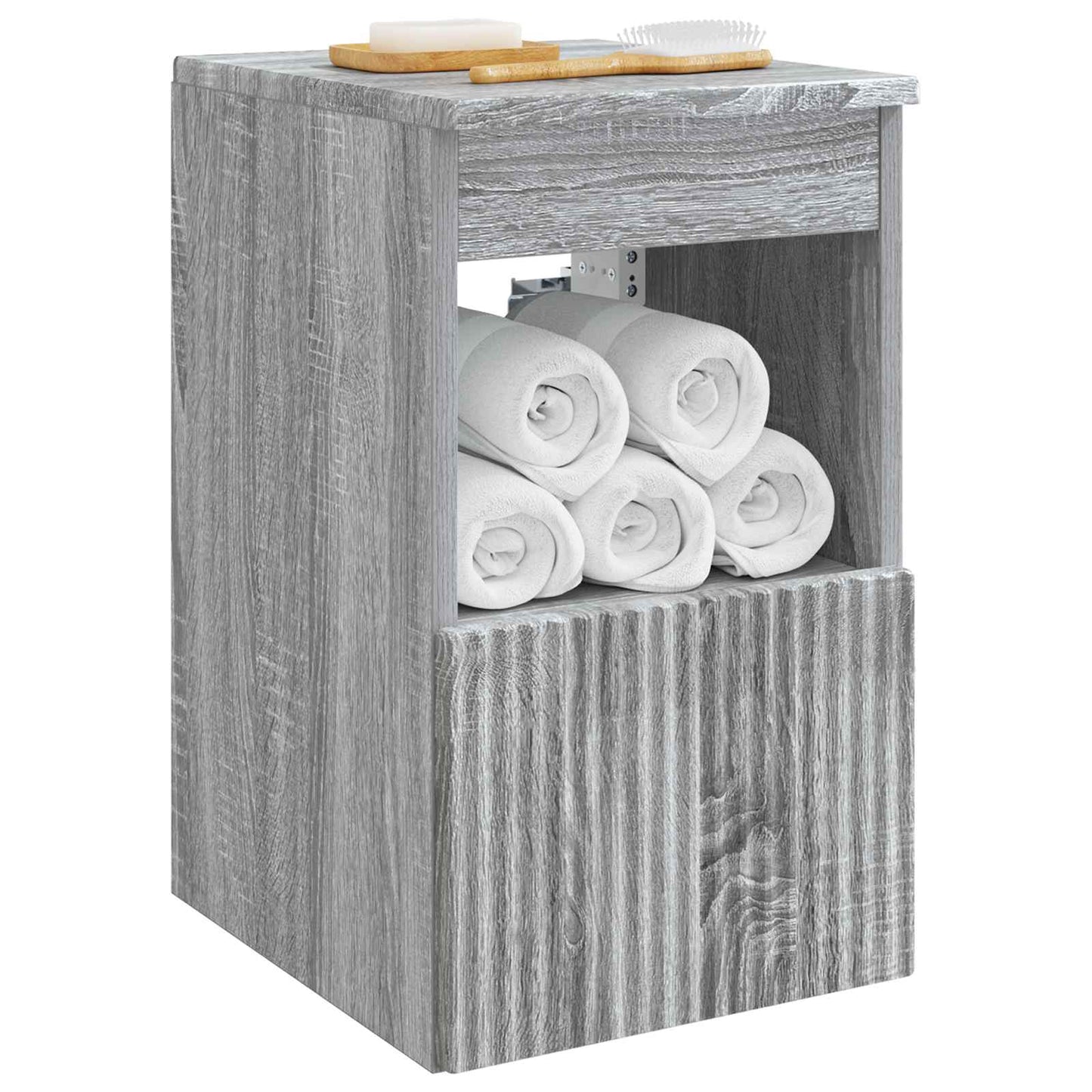 Bathroom Cabinet Grey Sonoma 30 x 41 x 50 cm Engineered Wood