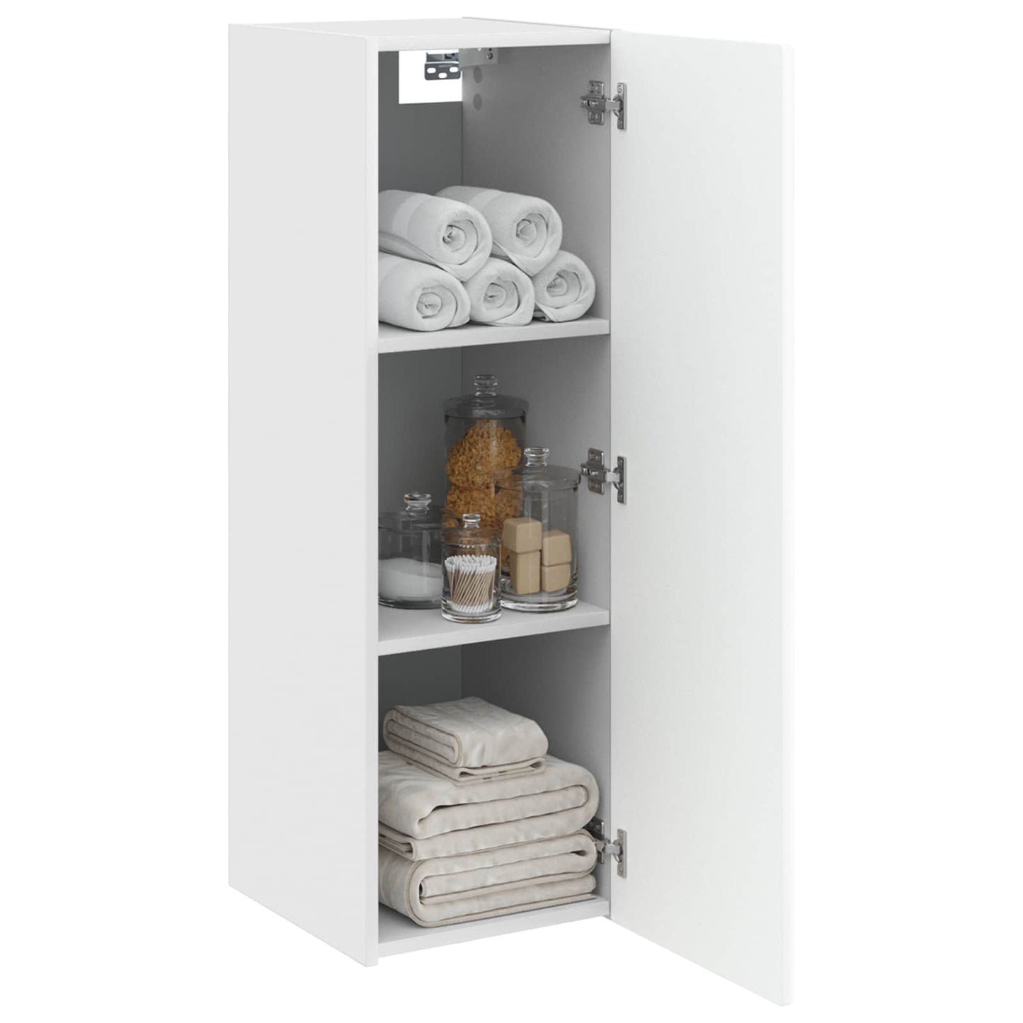 Wall-mounted Bathroom Cabinet White 33 x 34.5 x 100 cm
