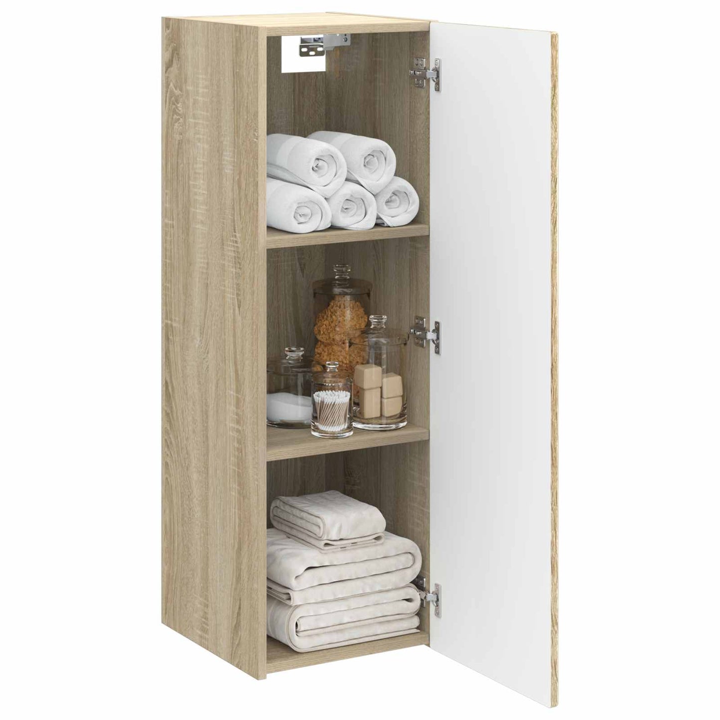 Wall-mounted Bathroom Cabinet Sonoma Oak 33 x 34.5 x 100 cm