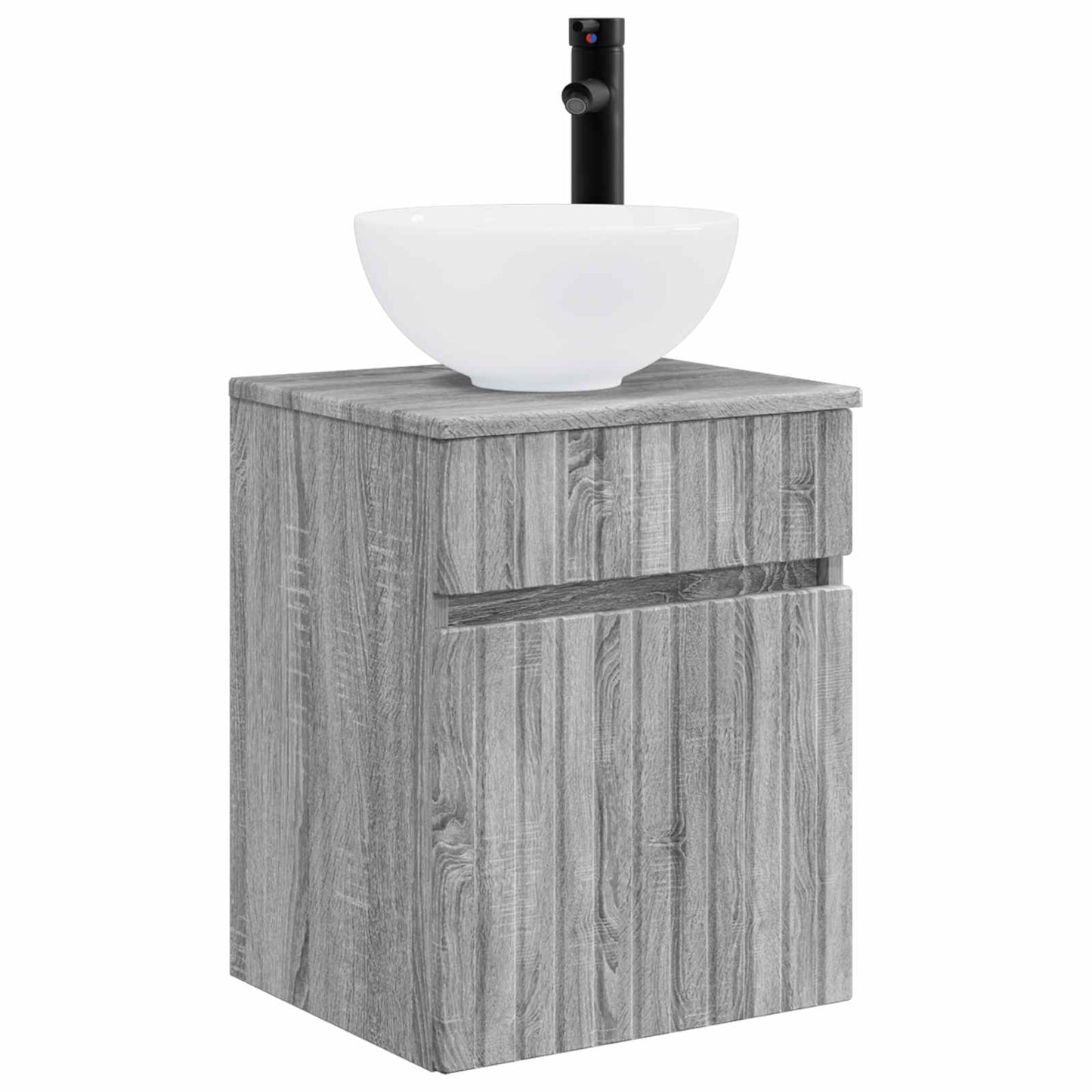 Wall-mounted Sink Vanity Grey Sonoma 39 x 41 x 64.5 cm