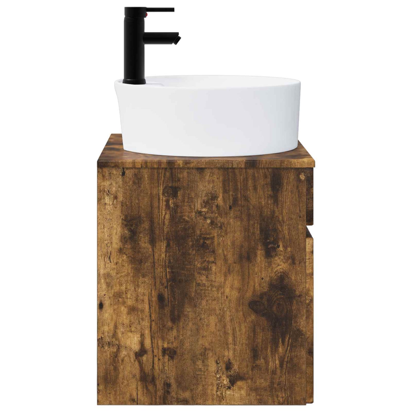 Wall-mounted Sink Vanity Smoked Oak 49 x 44.5 x 65 cm