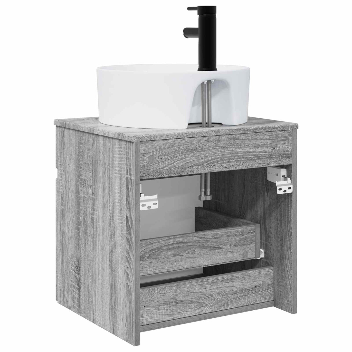 Wall-mounted Sink Vanity Grey Sonoma 49 x 44.5 x 65 cm