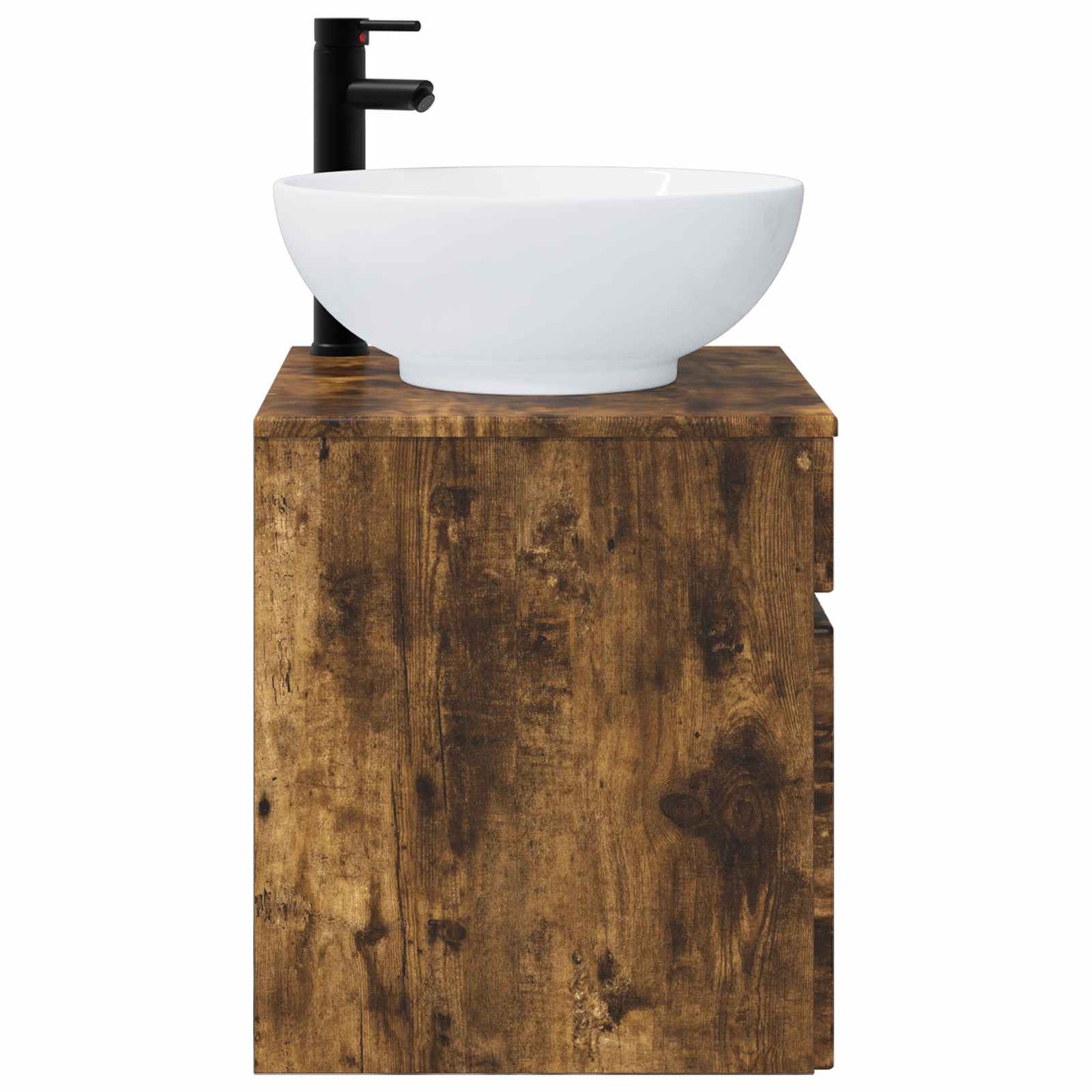 Wall-mounted Sink Vanity Smoked Oak 49 x 44.5 x 66.5 cm