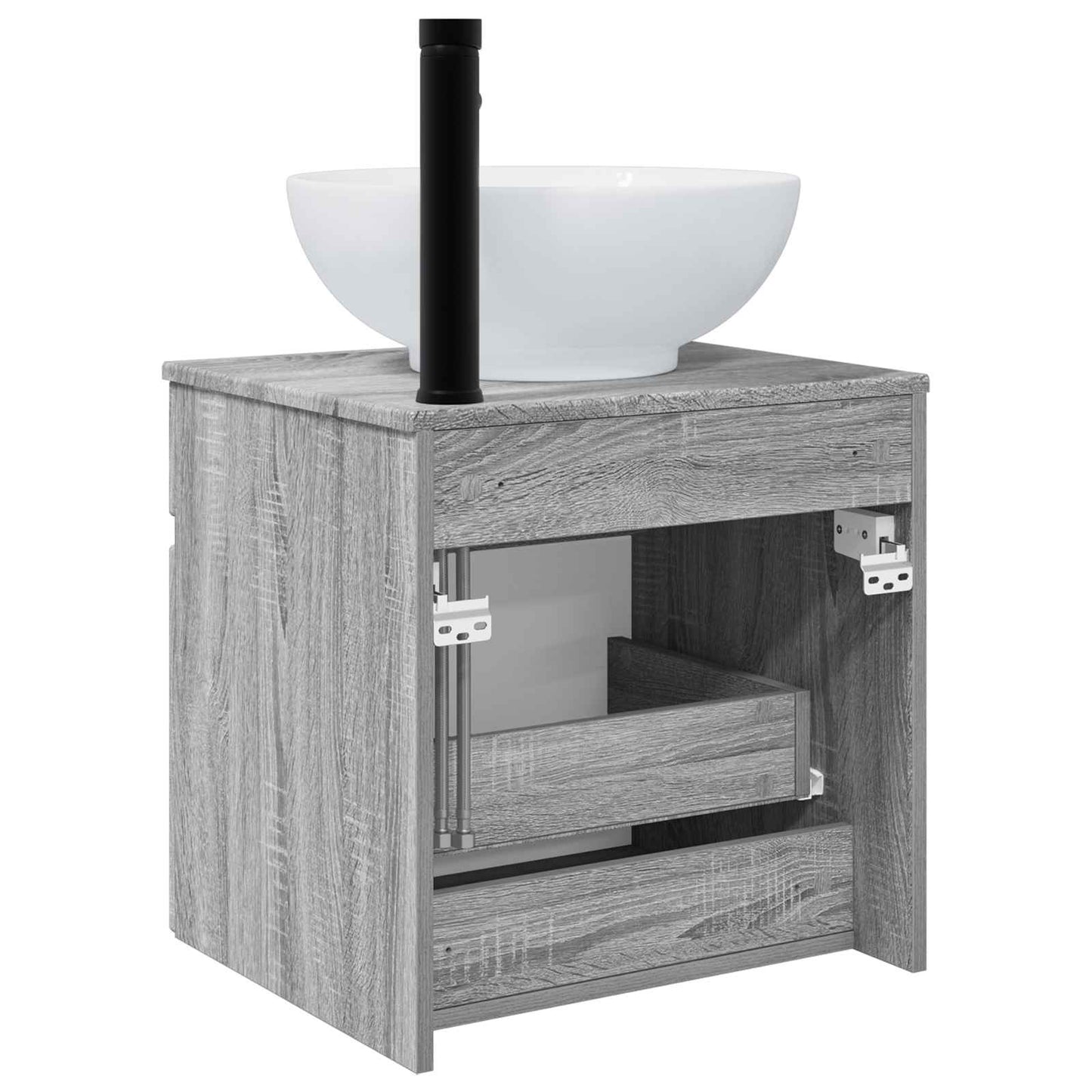 Wall-mounted Sink Vanity Grey Sonoma 49 x 44.5 x 66.5 cm