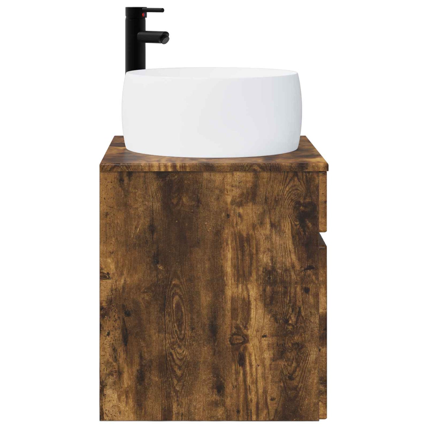 Wall-mounted Sink Vanity Smoked Oak 49 x 44.5 x 66 cm