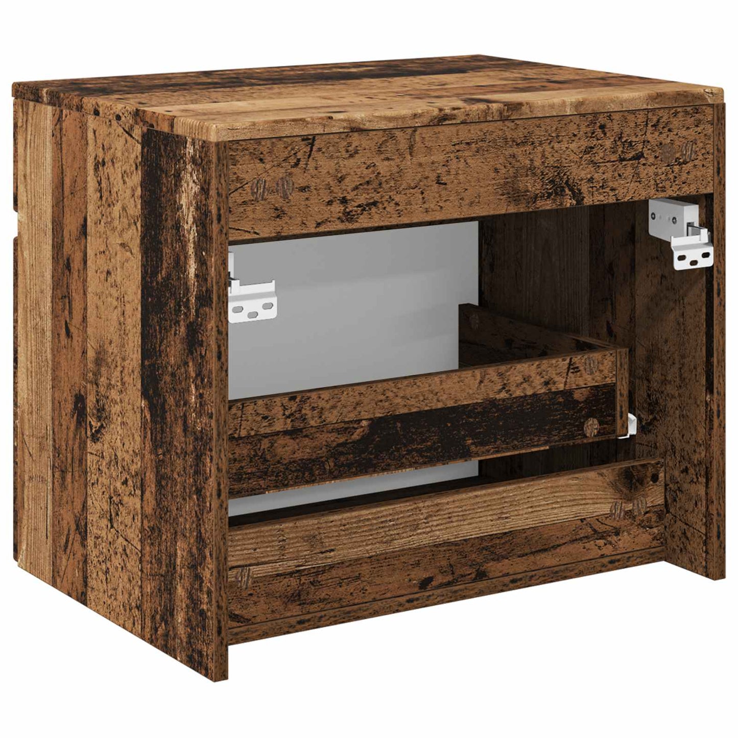 Wall-mounted Bathroom Cabinet Old Wood 59 x 44.5 x 50 cm