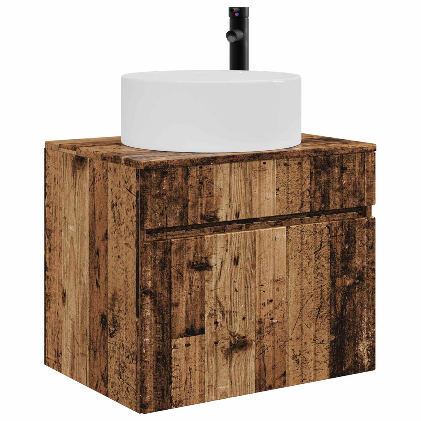 Wall-mounted Bathroom Cabinet Old Wood 59 x 44.5 x 50 cm
