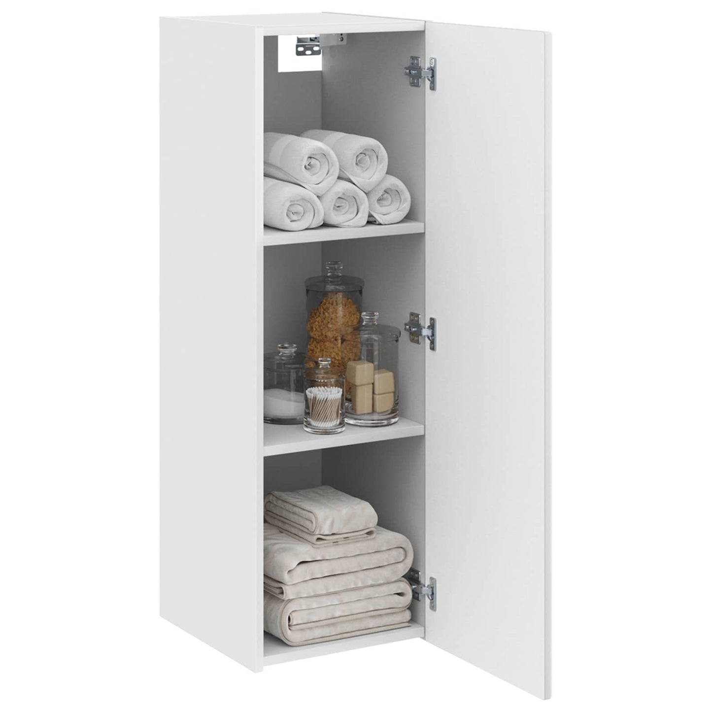 Wall-mounted Bathroom Cabinet White 33 x 34.5 x 100 cm