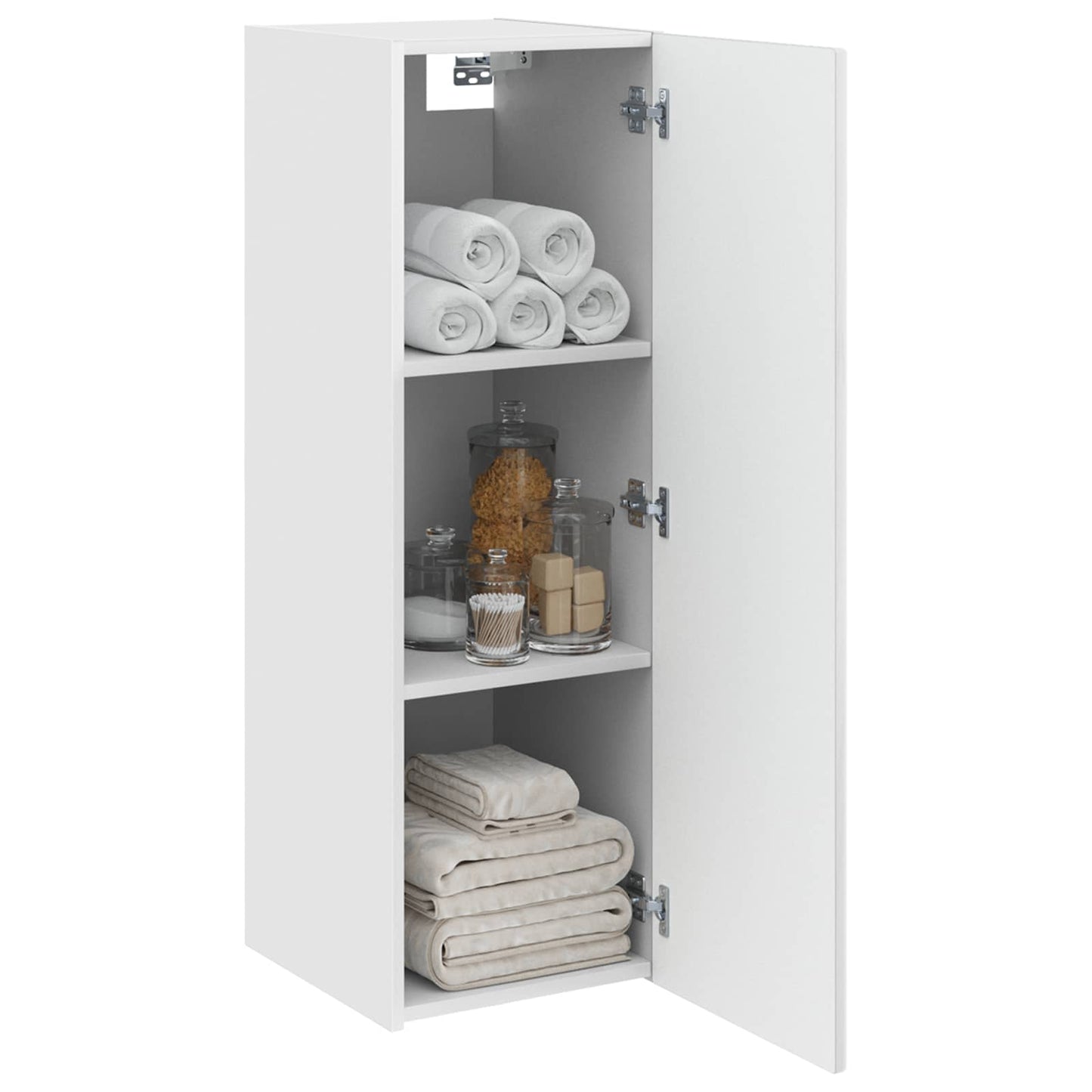 Wall-mounted Bathroom Cabinet High Gloss White