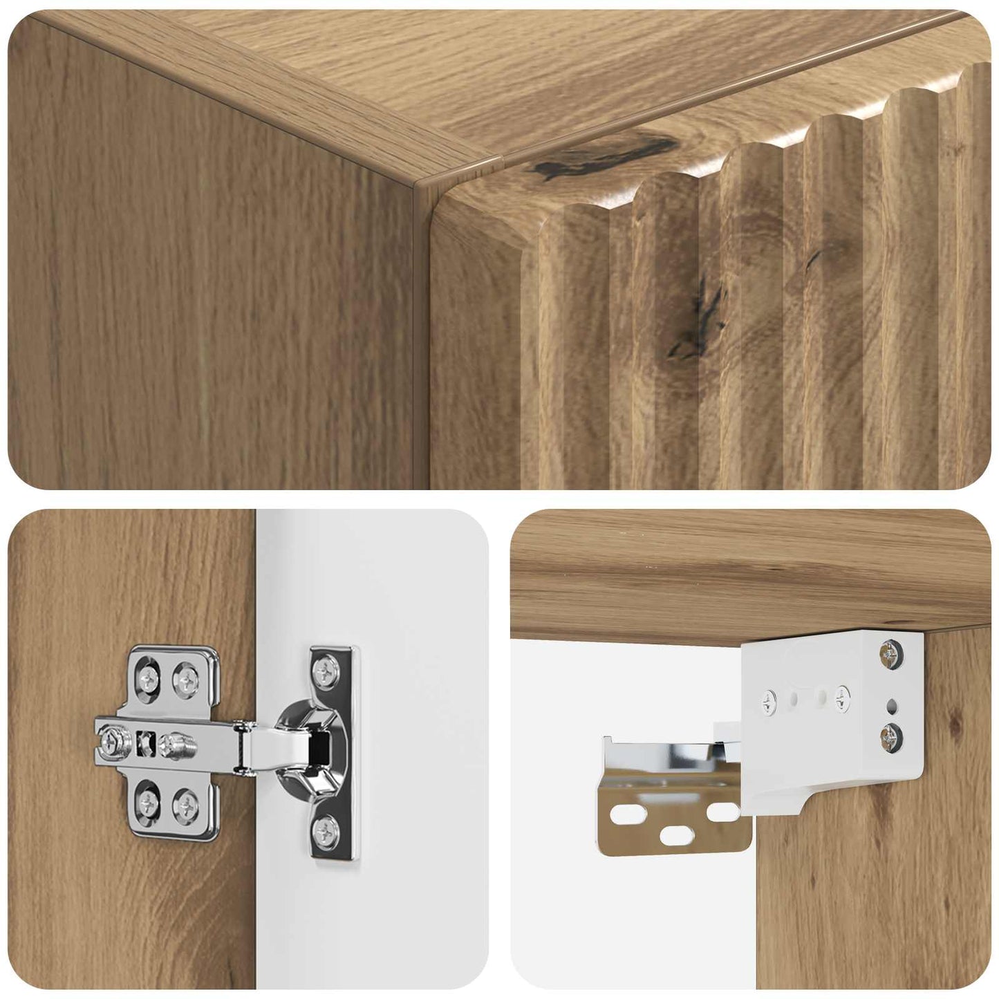 Wall-mounted Bathroom Cabinet Artisan Oak 33 x 34.5 x 60 cm