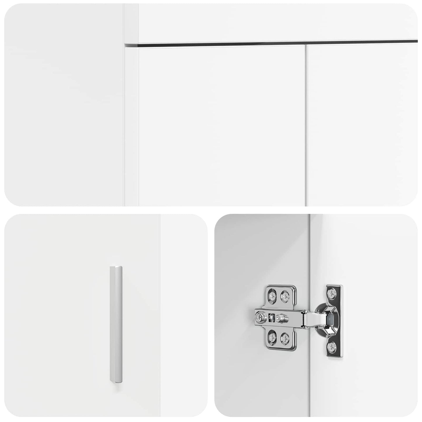 Bathroom Vanity with Sink White 42 x 40 x 84.5 cm