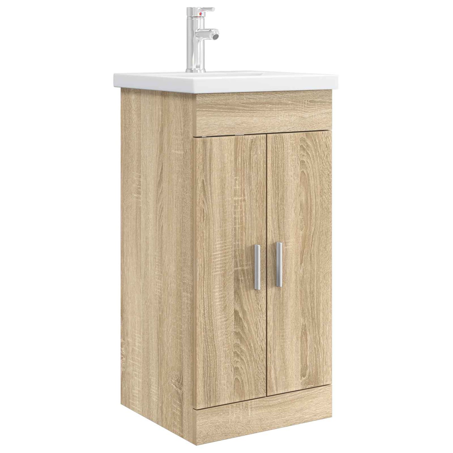 Bathroom Vanity with Sink Sonoma Oak 42 x 40 x 84.5 cm