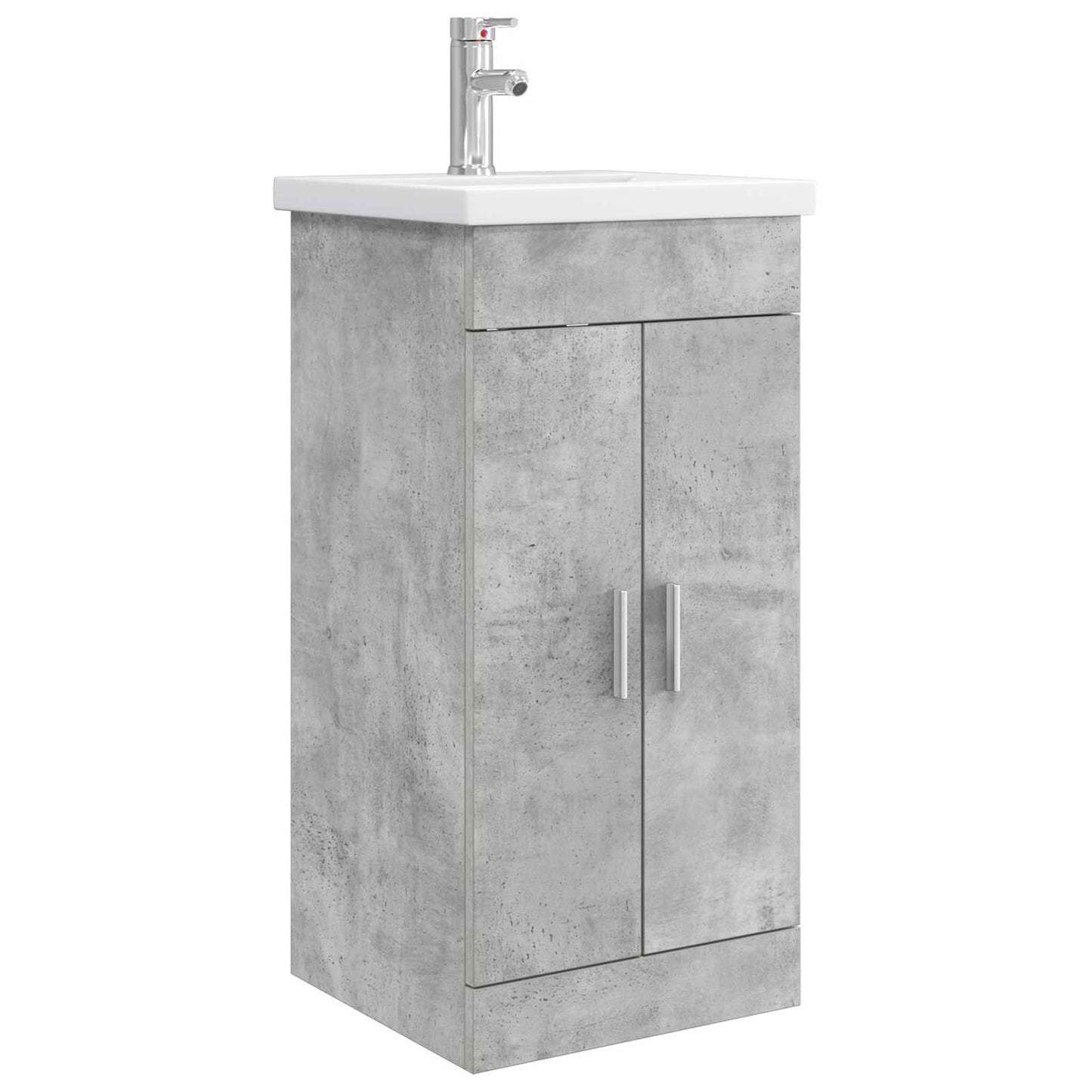 Bathroom Vanity with Sink Concrete Grey 42 x 40 x 84.5 cm