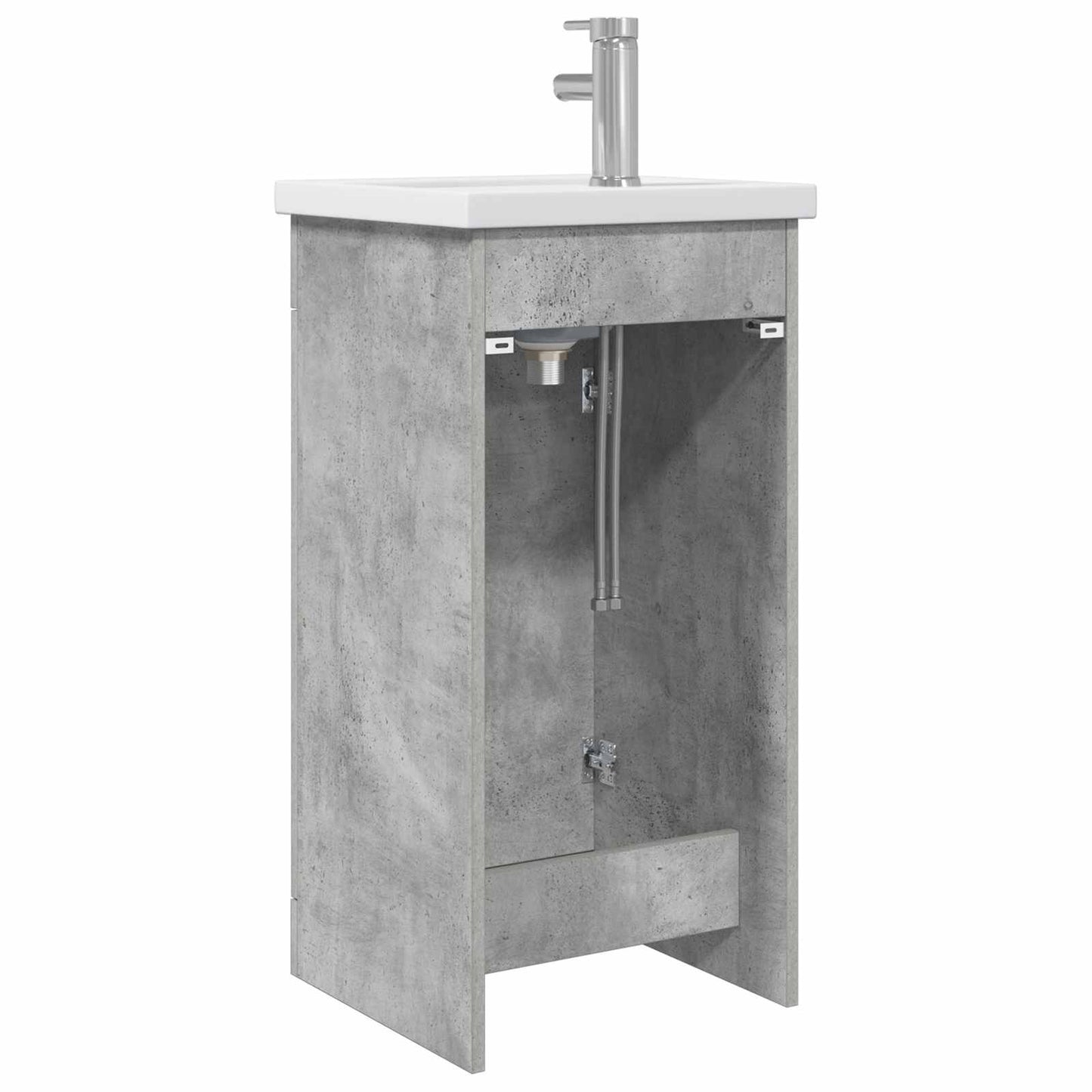 Bathroom Vanity with Sink Concrete Grey 42 x 40 x 84.5 cm