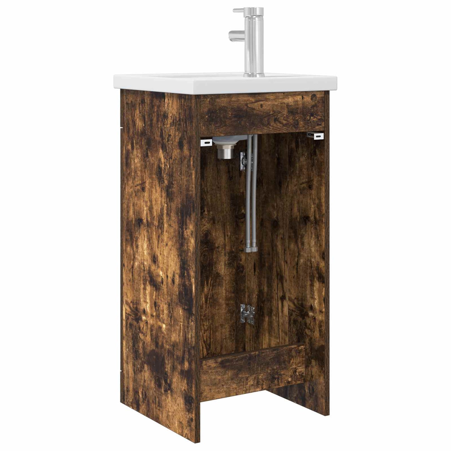 Bathroom Vanity with Sink Smoked Oak 42 x 40 x 84.5 cm