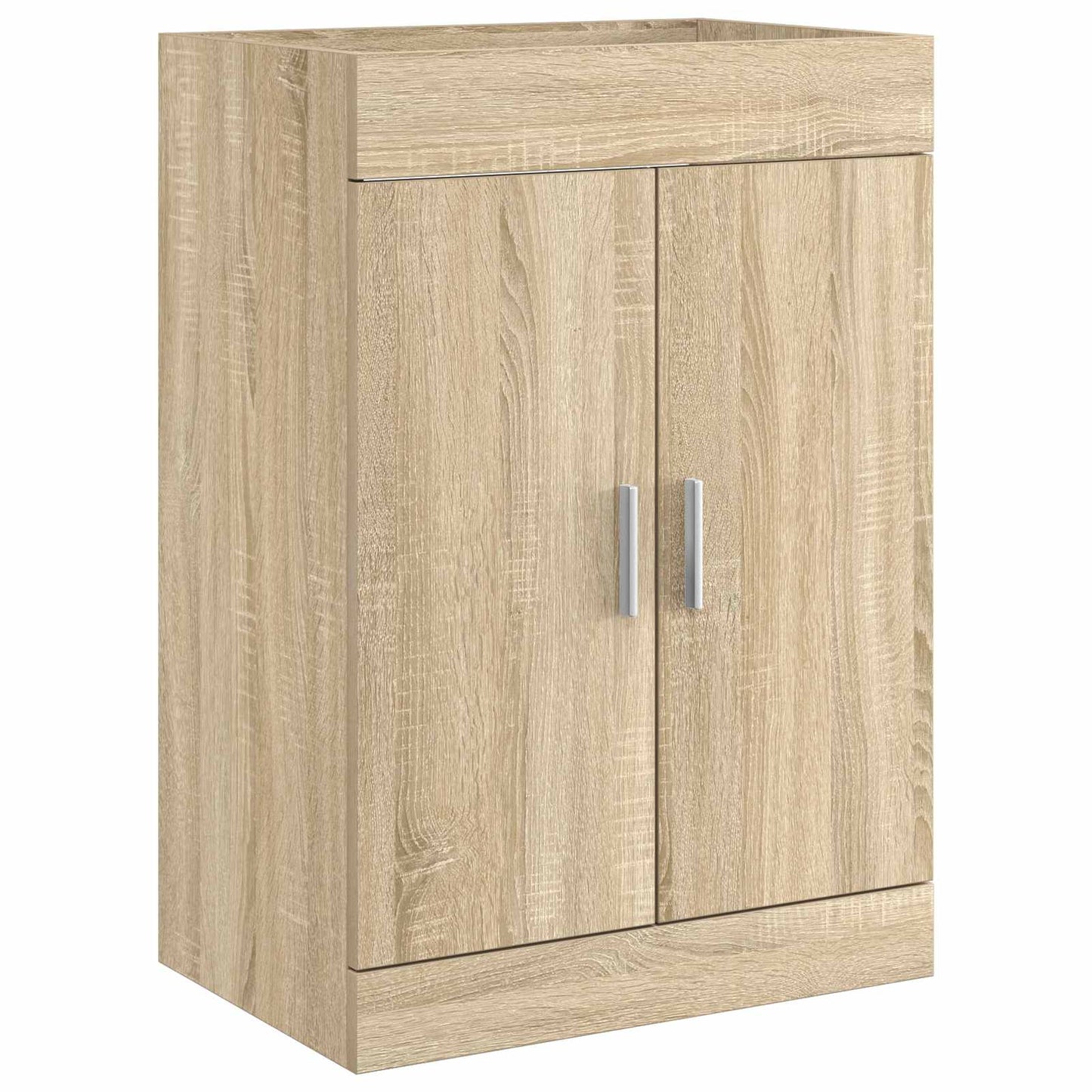 Bathroom Under Sink Cabinet Sonoma Oak 56 x 37.5 x 81 cm