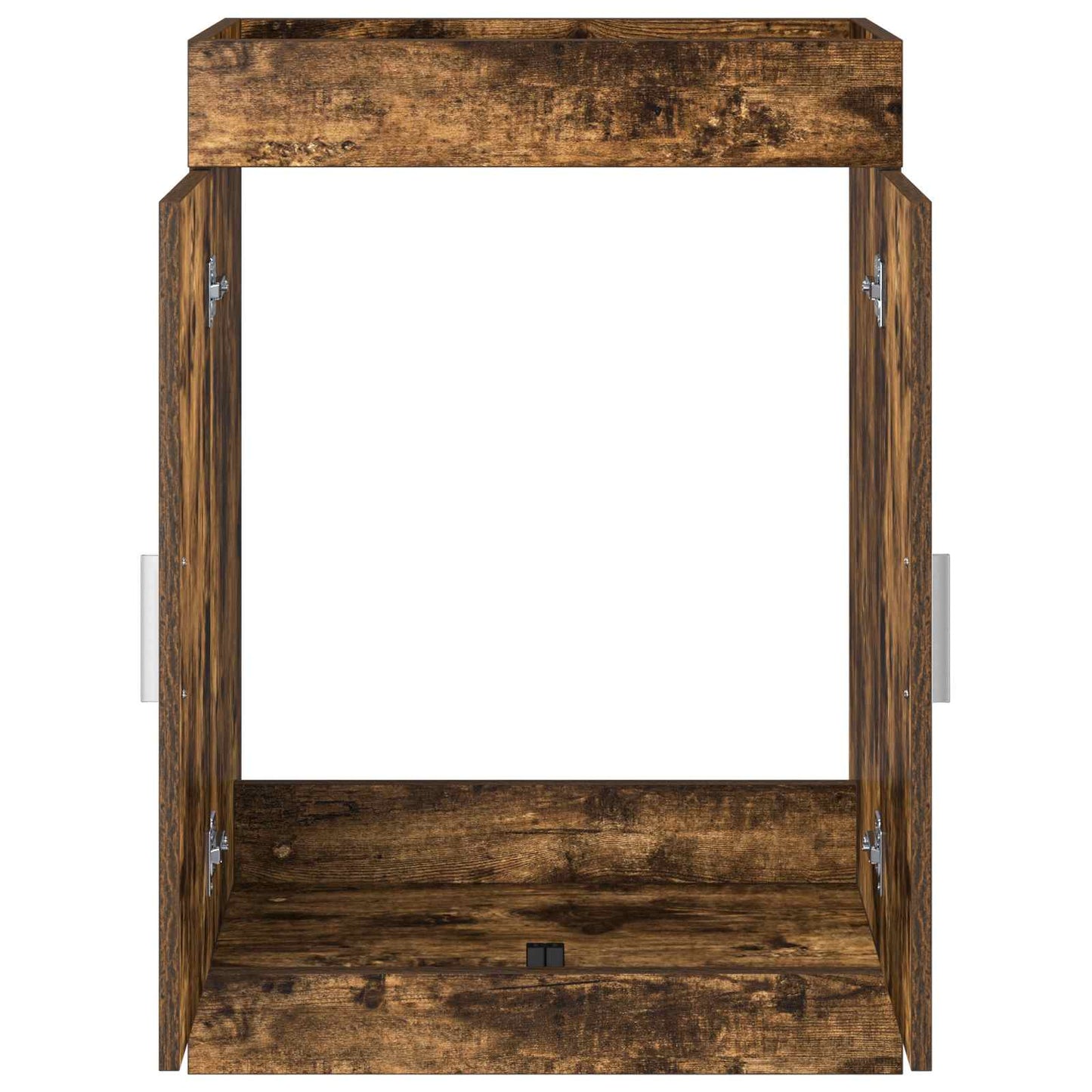 Bathroom Under Sink Cabinet Smoked Oak 56 x 37.5 x 81 cm