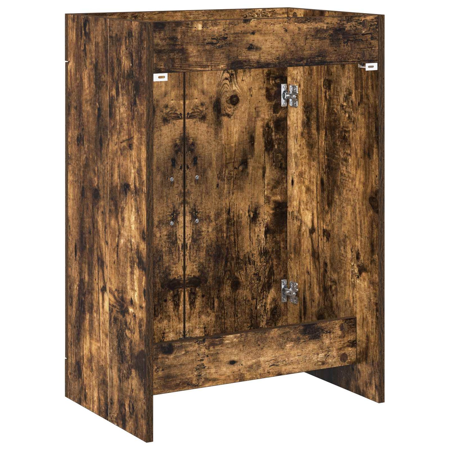 Bathroom Under Sink Cabinet Smoked Oak 56 x 37.5 x 81 cm