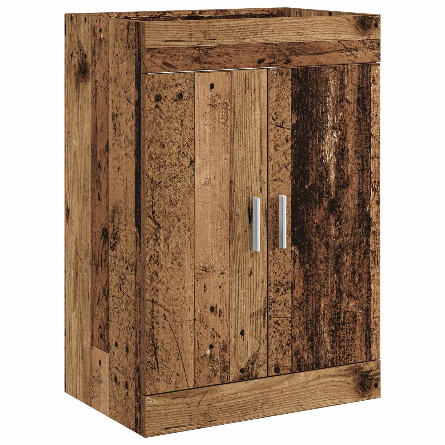 Bathroom Under Sink Cabinet Old Wood 56 x 37.5 x 81 cm