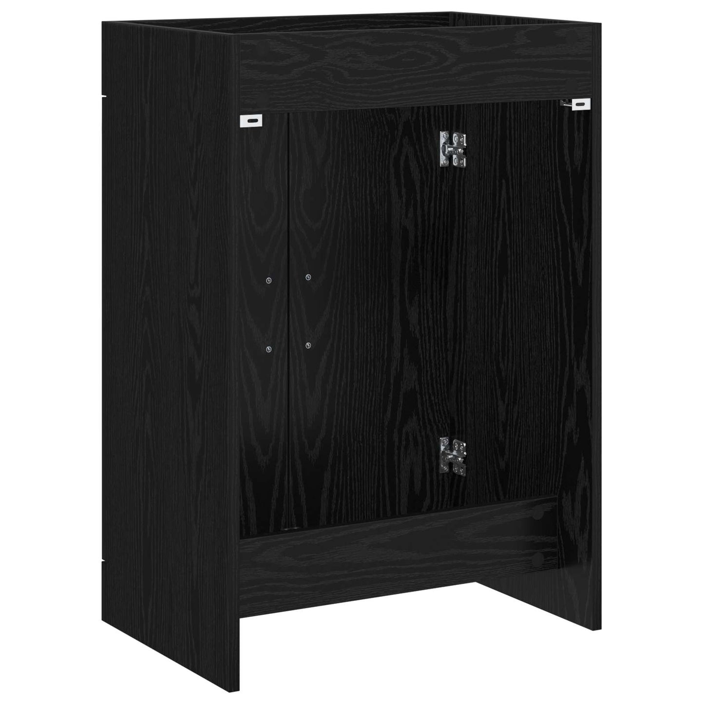 Bathroom Under Sink Cabinet Black Oak 78.5 x 37.5 x 81 cm