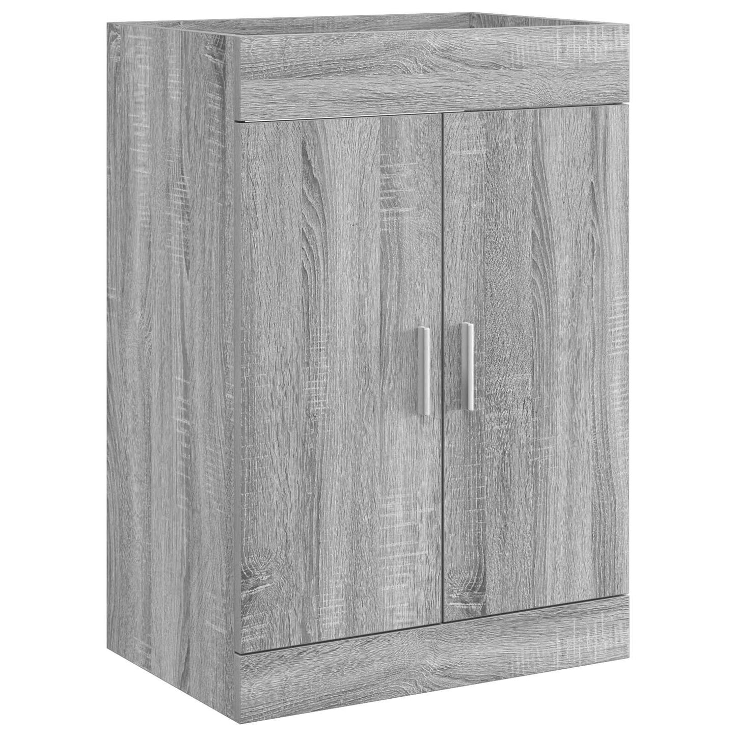 Bathroom Under Sink Cabinet Grey Sonoma 78.5 x 37.5 x 81 cm