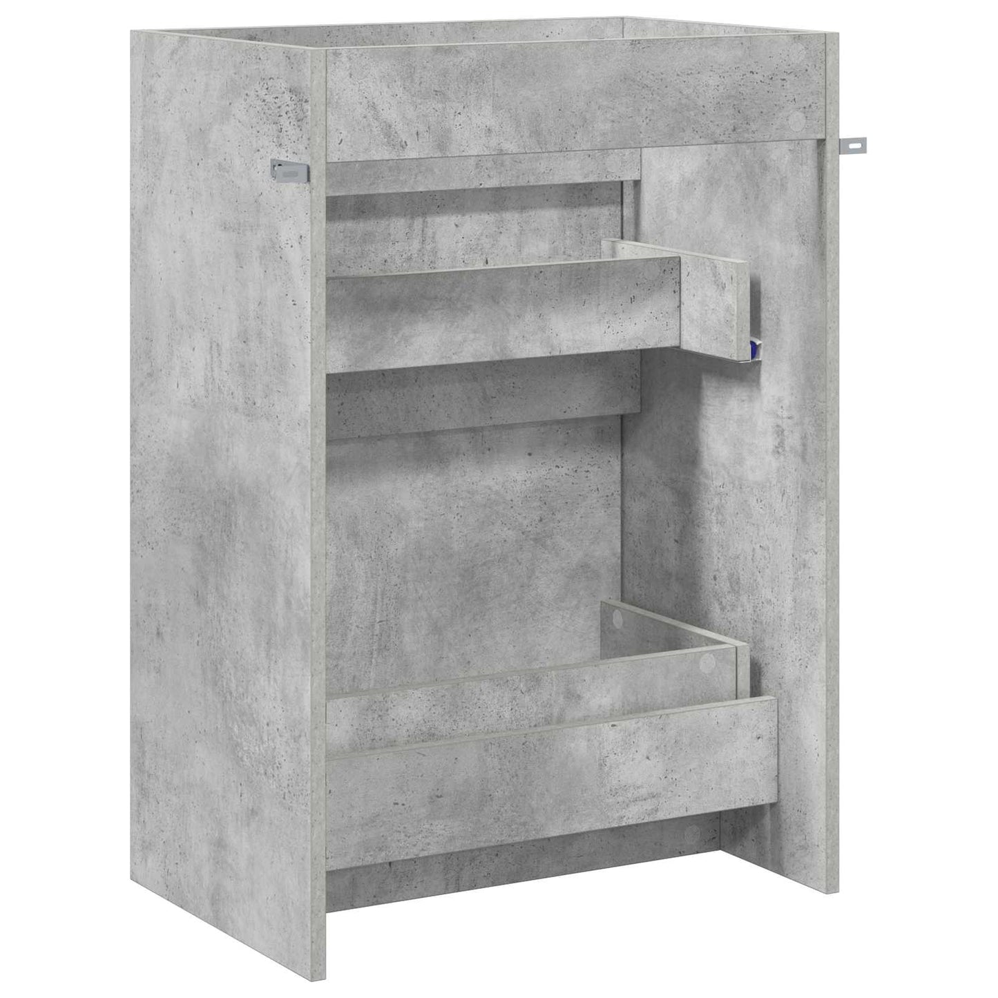 Bathroom Under Sink Cabinet Concrete Grey 56 x 37.5 x 81 cm