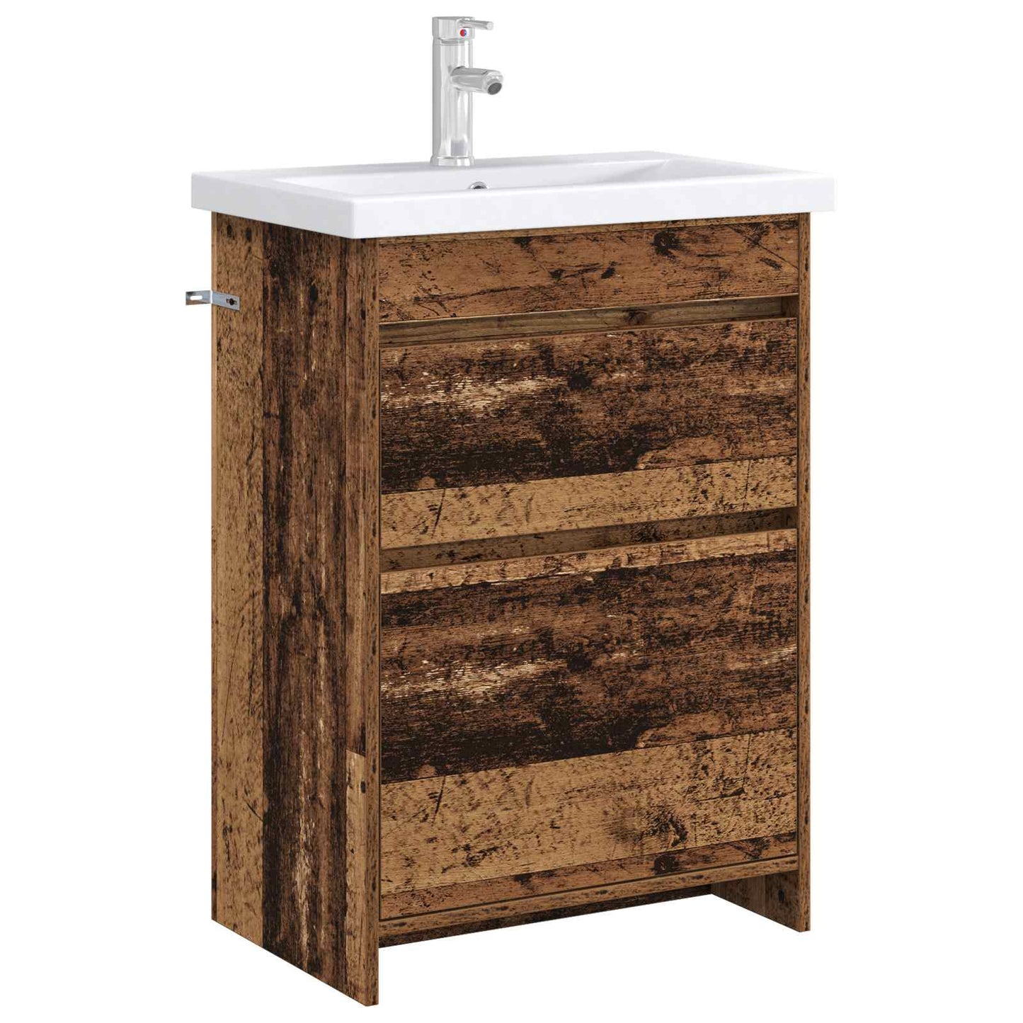 Bathroom Under Sink Cabinet Old Wood 56 x 37.5 x 81 cm