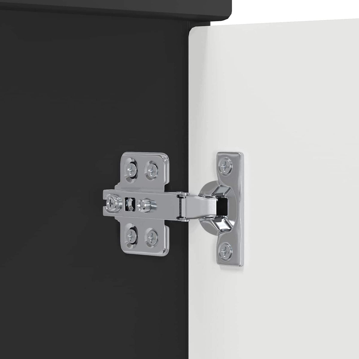 Bathroom Under Sink Cabinet Black Oak 78.5 x 37.5 x 81 cm