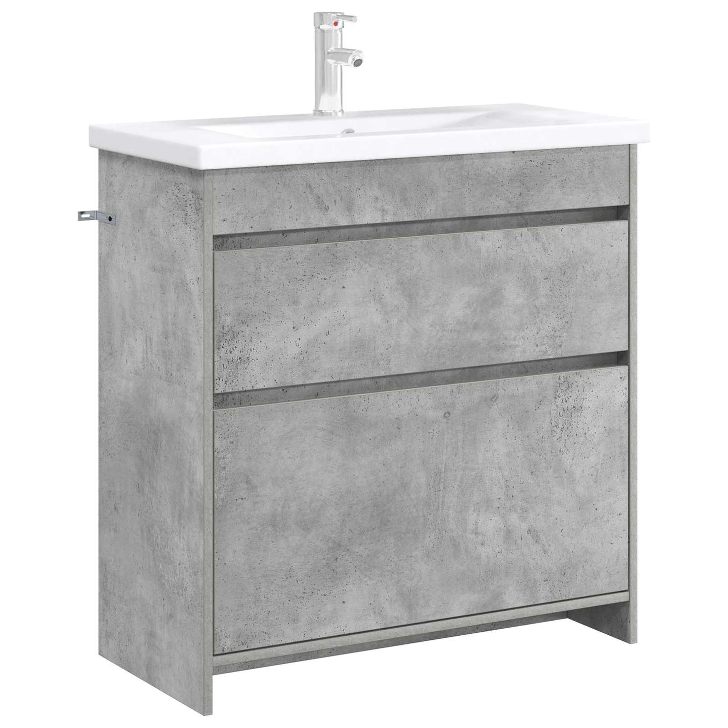 Bathroom Under Sink Cabinet Concrete Grey 78.5 x 37.5 x 81 cm