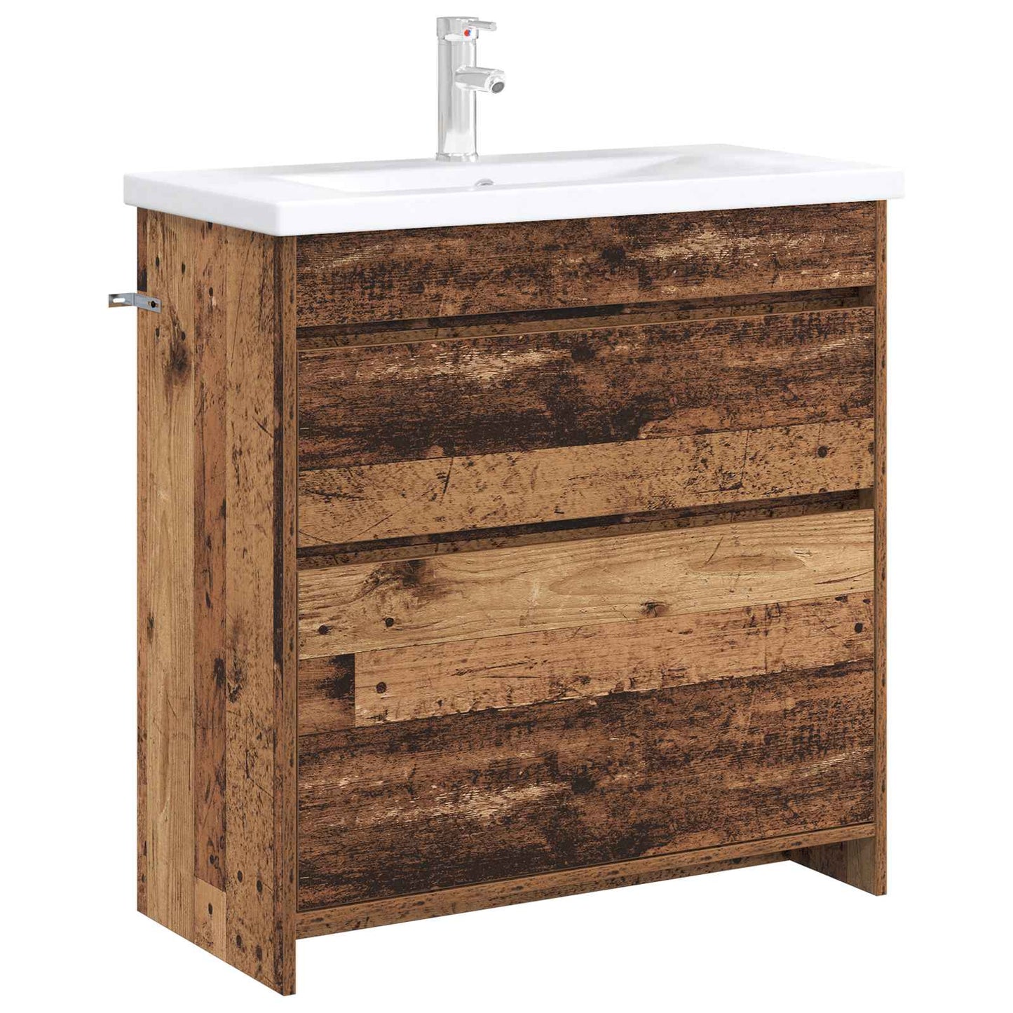 Bathroom Under Sink Cabinet Old Wood 78.5 x 37.5 x 81 cm