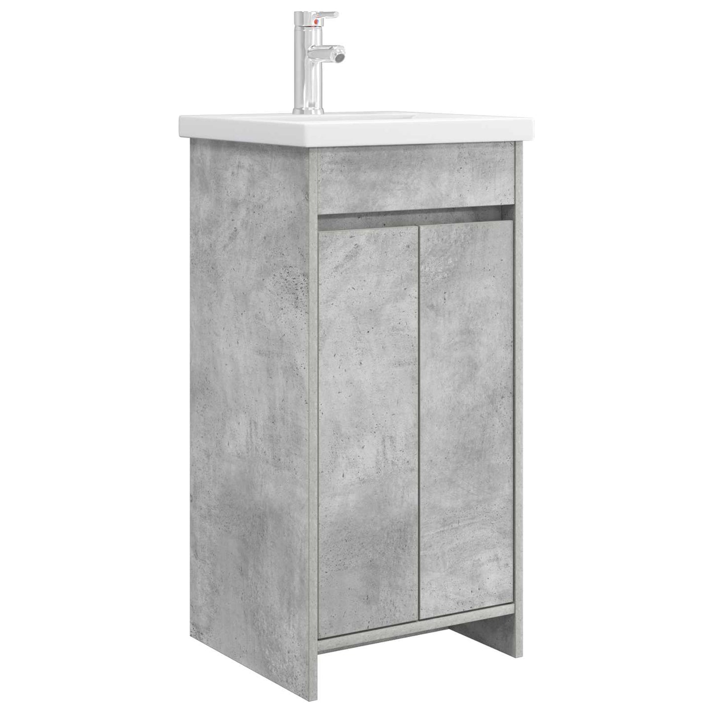 Bathroom Vanity with Sink Concrete Grey 42 x 40 x 84.5 cm