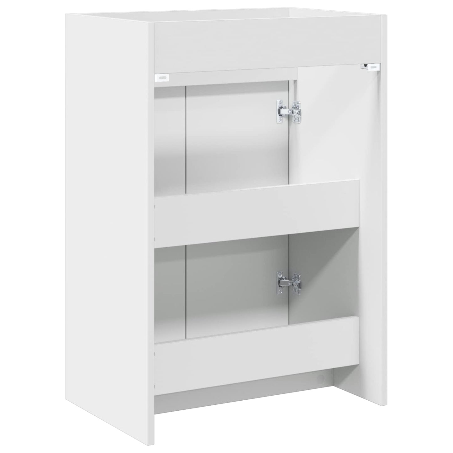 Bathroom Under Sink Cabinet White 56 x 37.5 x 81 cm