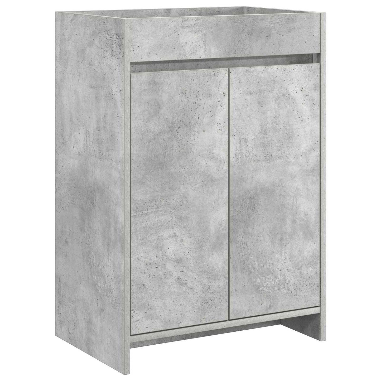Bathroom Under Sink Cabinet Concrete Grey 56 x 37.5 x 81 cm