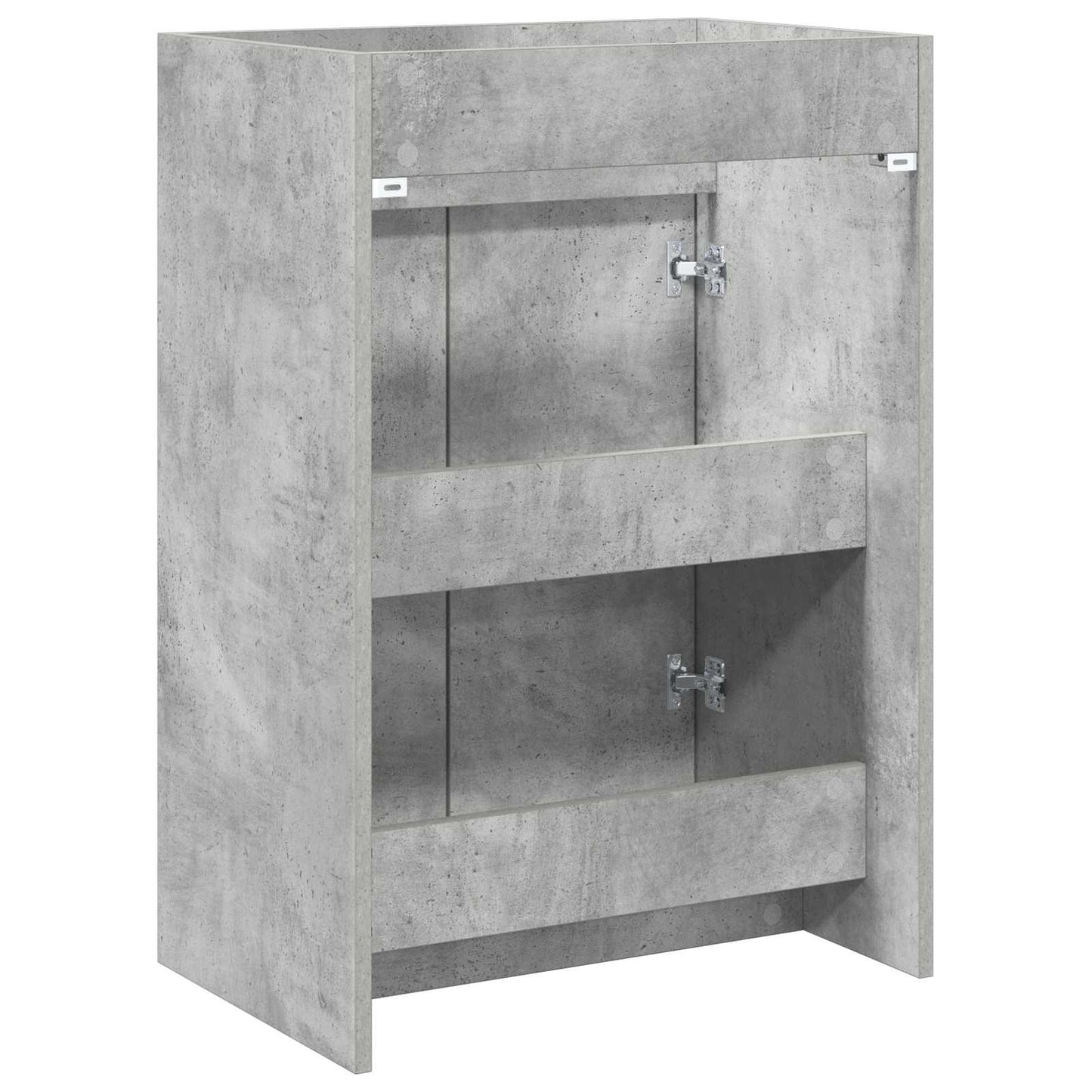 Bathroom Under Sink Cabinet Concrete Grey 56 x 37.5 x 81 cm