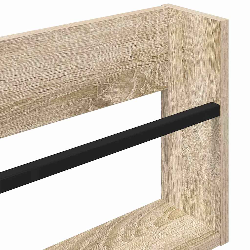 Magazine Rack Sonoma Oak 60 x 12 x 30 cm Engineered Wood