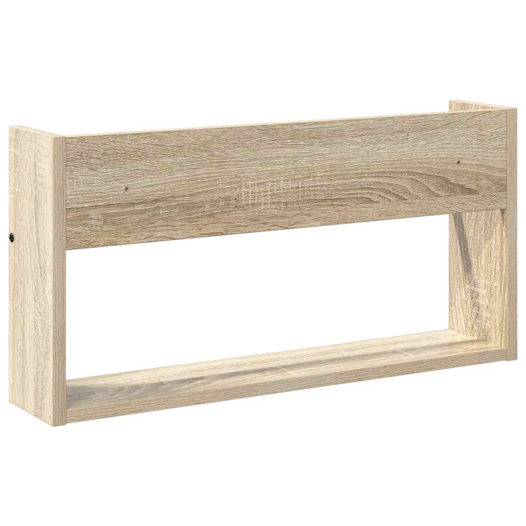 Magazine Rack Sonoma Oak 60 x 12 x 30 cm Engineered Wood