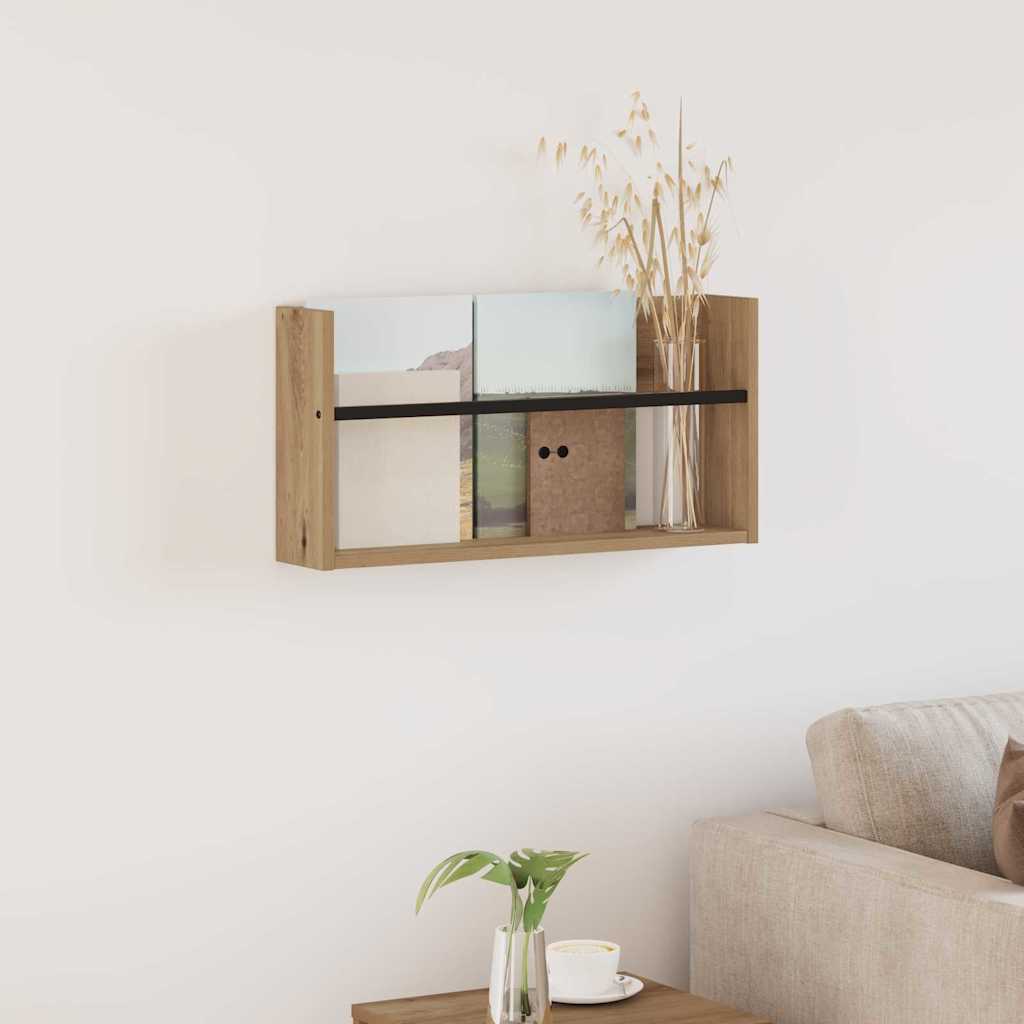 Magazine Rack Artisan Oak 60 x 12 x 30 cm Engineered Wood