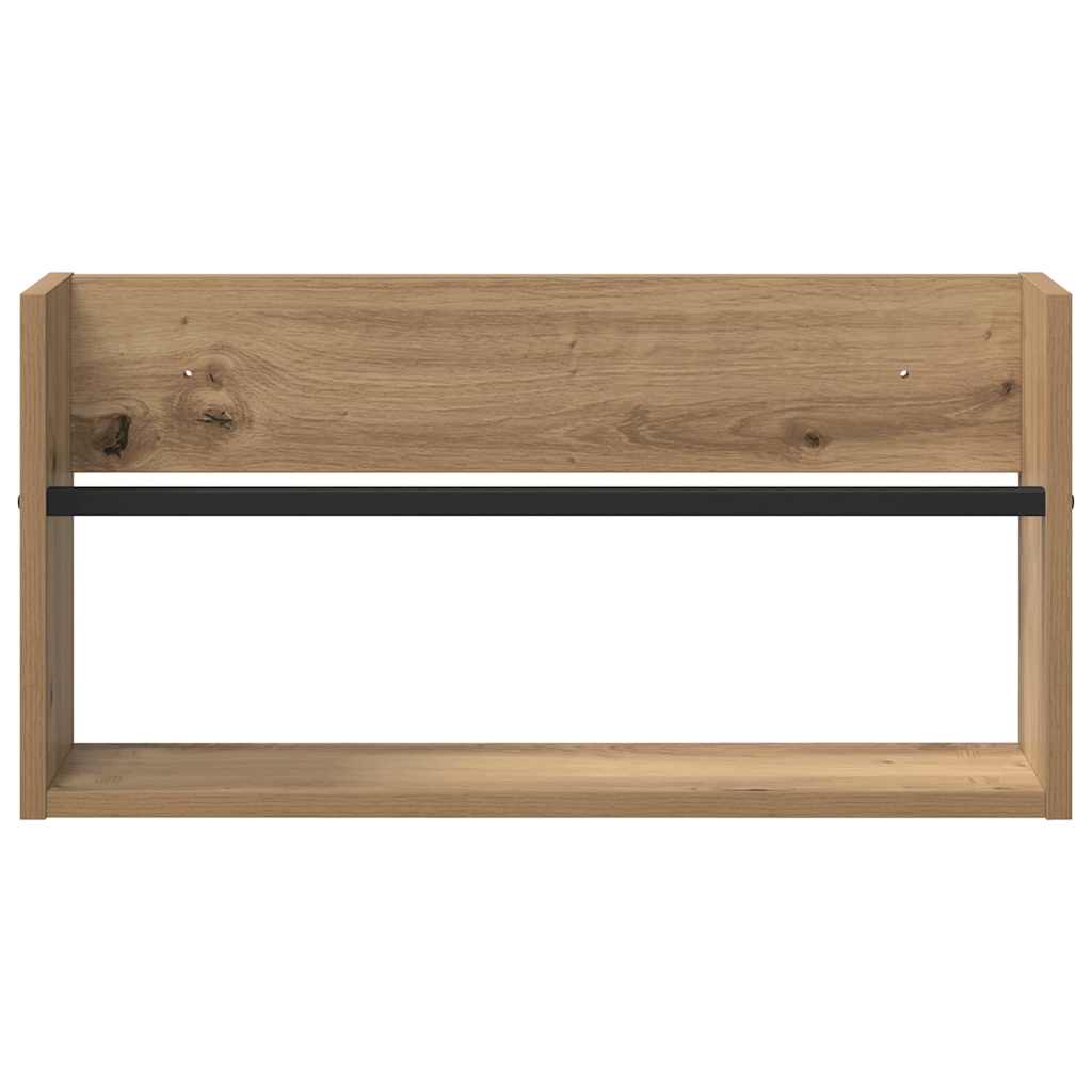 Magazine Rack Artisan Oak 60 x 12 x 30 cm Engineered Wood