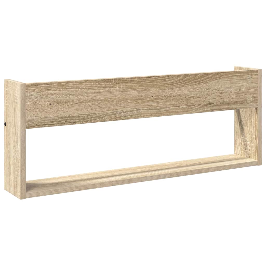 Magazine Rack 2 pcs Sonoma Oak 80 x 12 x 30 cm Engineered Wood