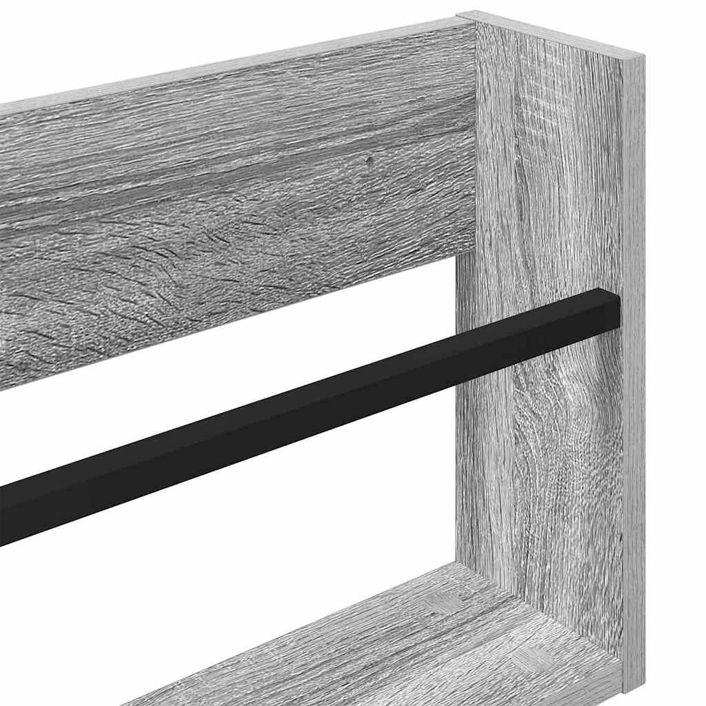 Magazine Rack Grey Sonoma 80 x 12 x 30 cm Engineered Wood