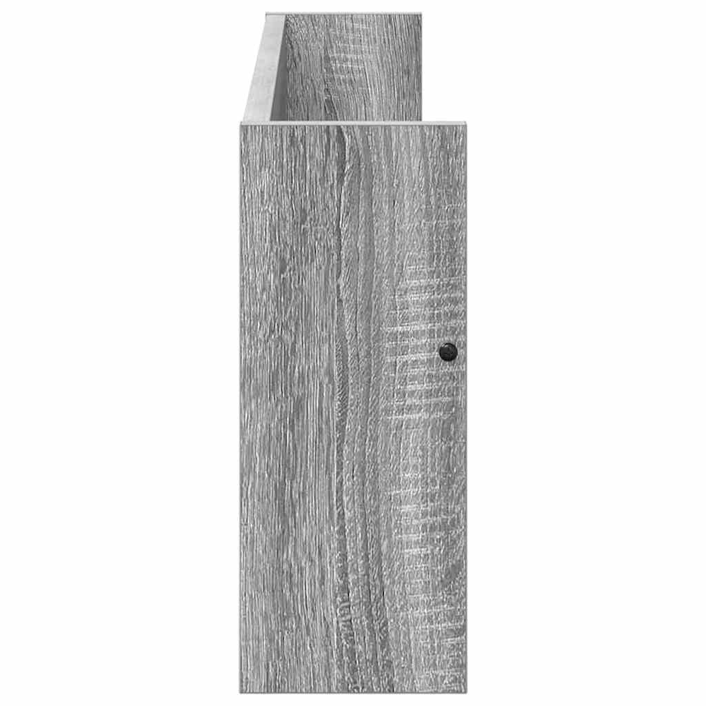 Magazine Rack Grey Sonoma 80 x 12 x 30 cm Engineered Wood
